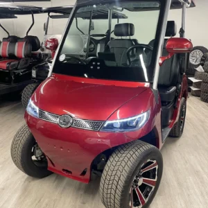 Red 2024 Evolution D3 electric golf cart